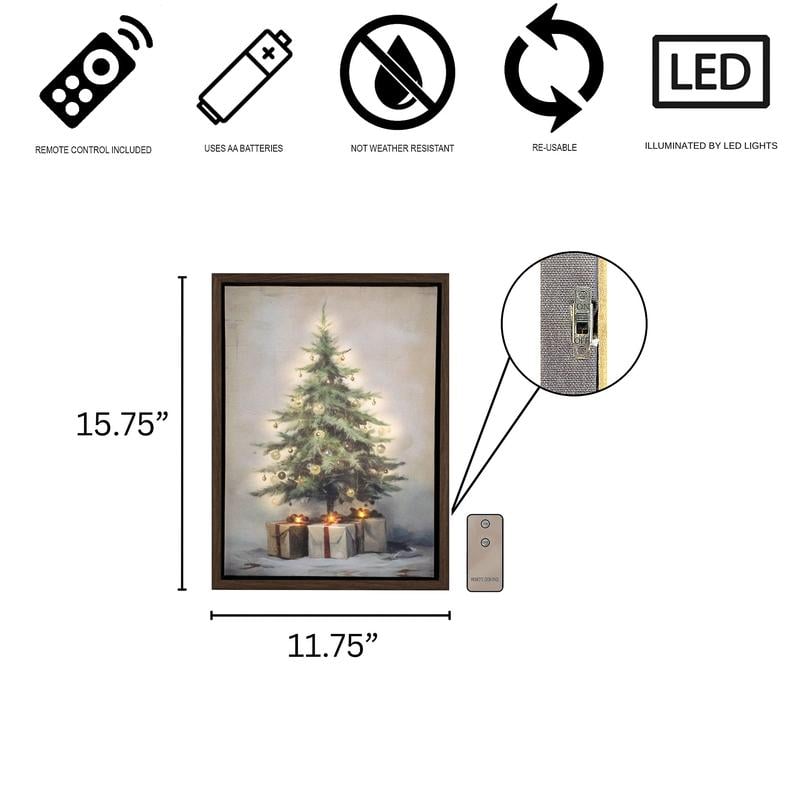 🎄Battery-Operated Lighted Wall Art