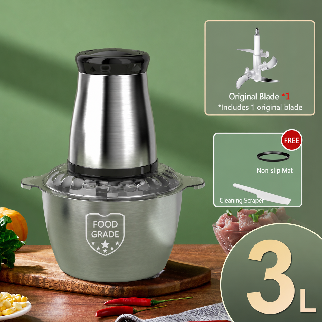 🥩The Ultimate Kitchen Workhorse🥟 — Home Stainless Steel Meat Grinder