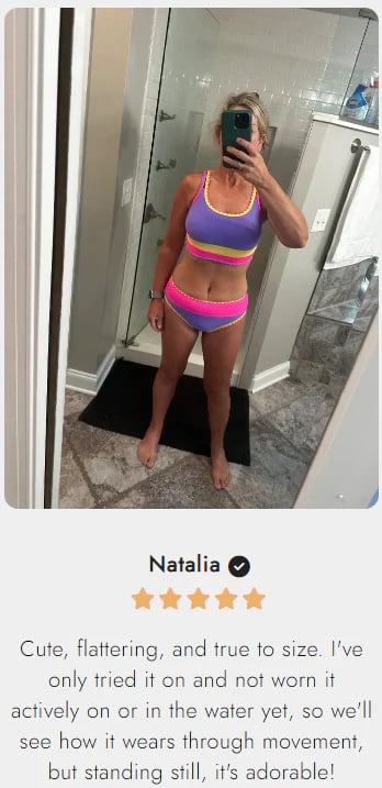 👙Color Block Patchwork Sporty 3-Piece Bikini Set - High Waisted & Tummy Control Swimsuit💃🌈