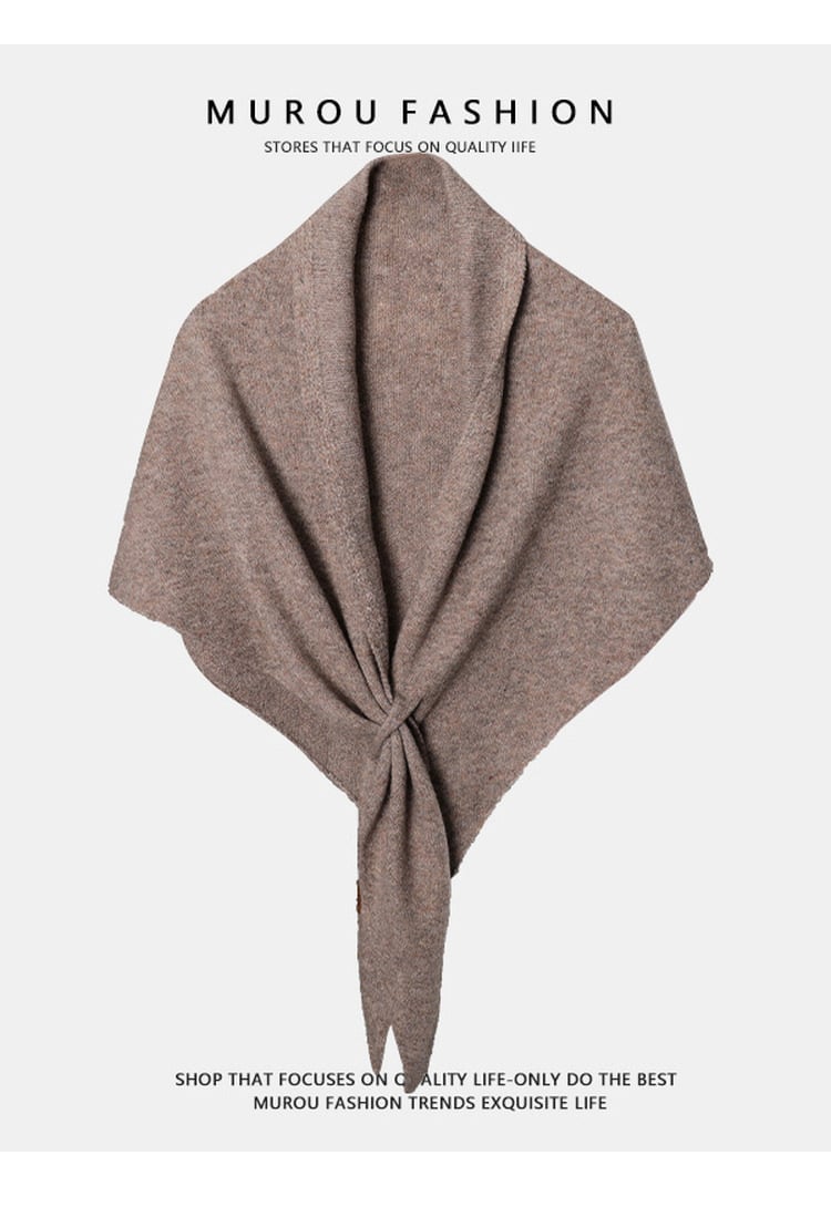 🏆Flash Sale⚡ 50K+ 💕Women's Solid Color Wool Blend Shawl☁️