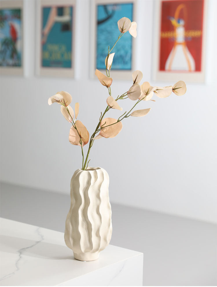 Abstract Curved Art Ceramic Vase