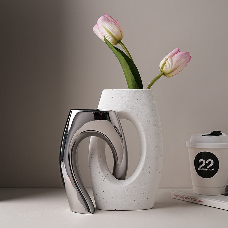 Unusual Cross-shaped Ceramic Vase