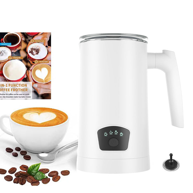 Professional Electric Milk Frother - Stainless Steel Automatic Foam Maker for Lattes, Cappuccinos & Hot Chocolate