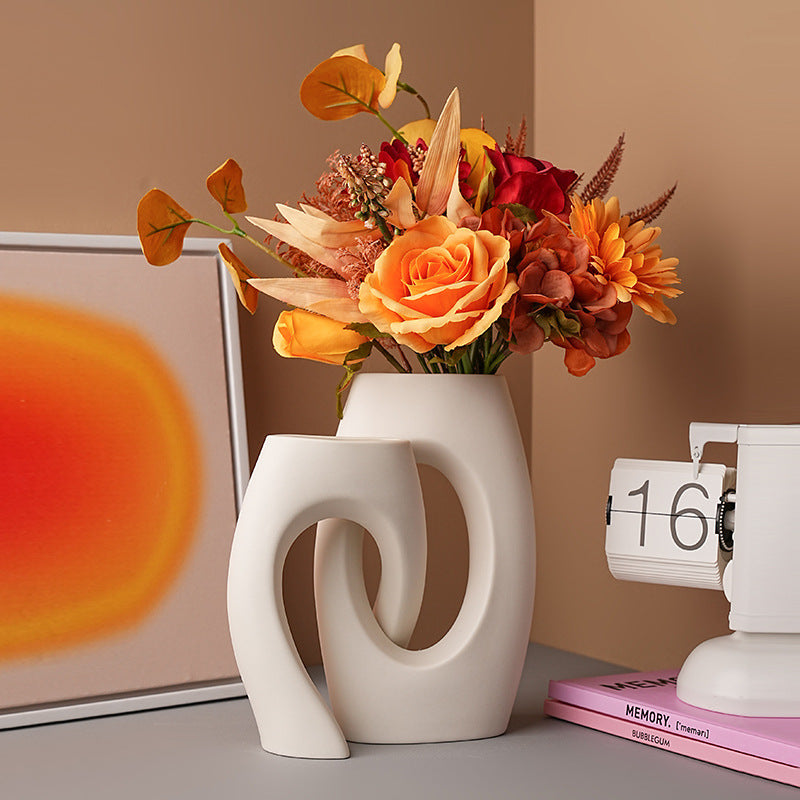 Unusual Cross-shaped Ceramic Vase