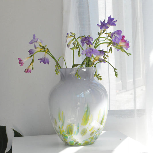 Sunset Glow Color Series Handmade Glass Vase