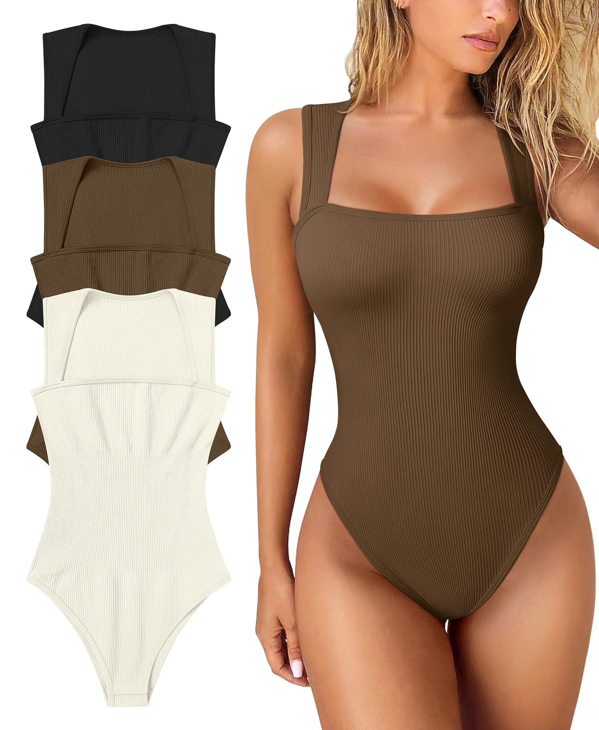 Snatched Square Neck Bodysuit for Everyday Layering
