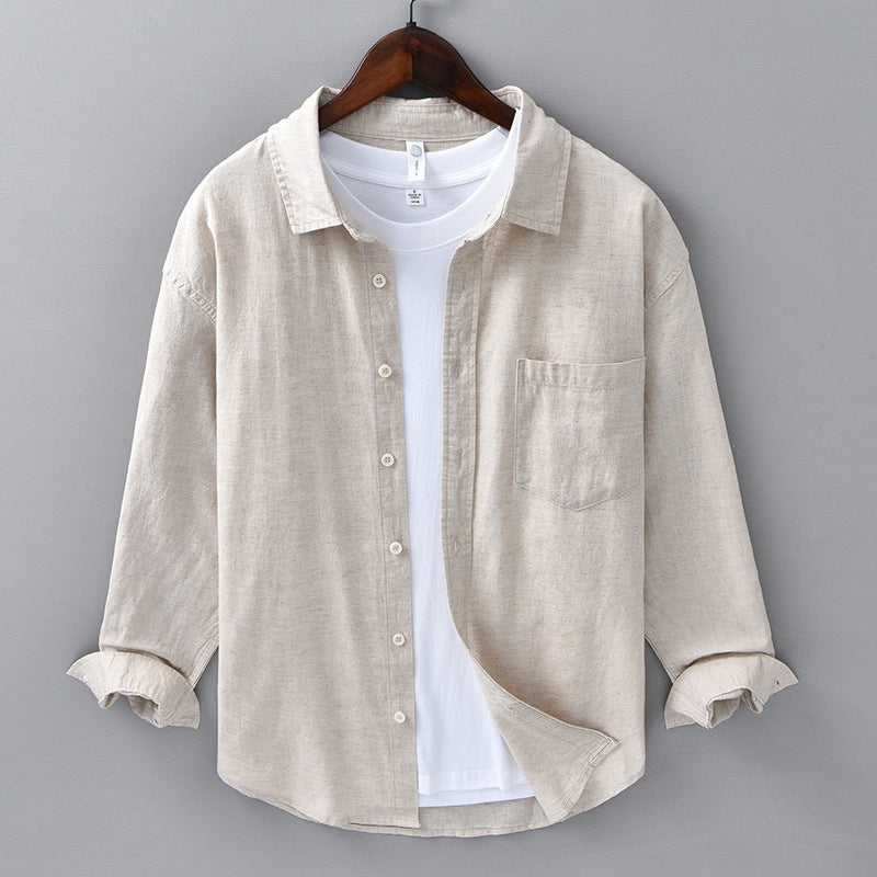 Men's Casual Breathable Long Sleeve Top
