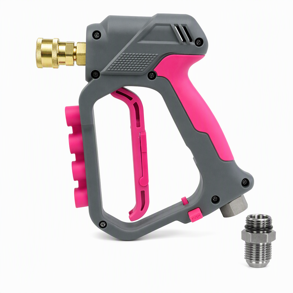 🔧 High Pressure Spray Gun: 280-Bar, Brass Core, Trigger Lock, for Car & Garden