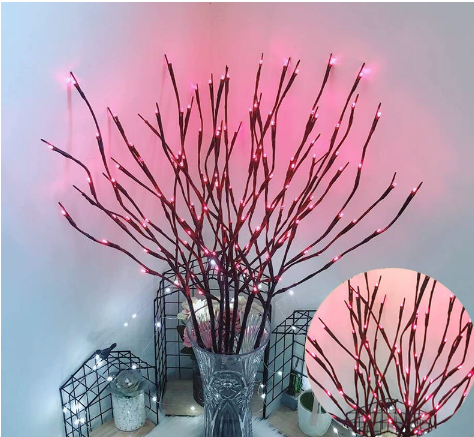 🎄LED Willow Branch Lights Battery-Powered Twig Light