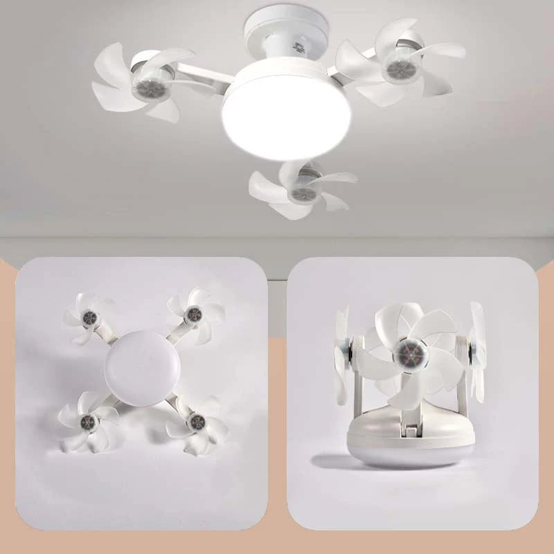 Remote-Controlled LED Ceiling Fan Light