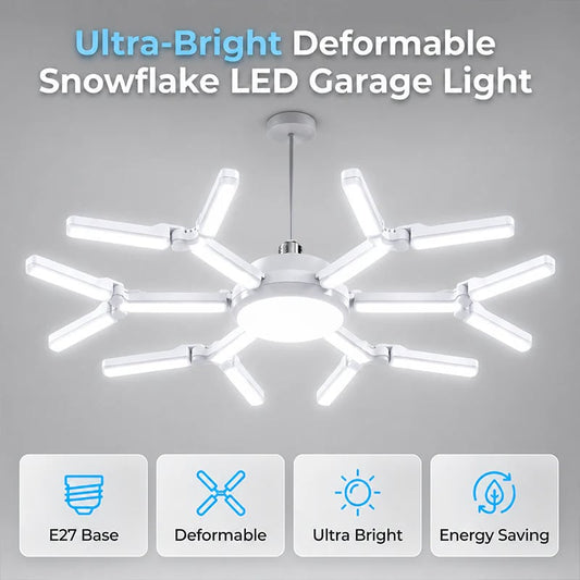Deformable Snowflake LED Garage Light