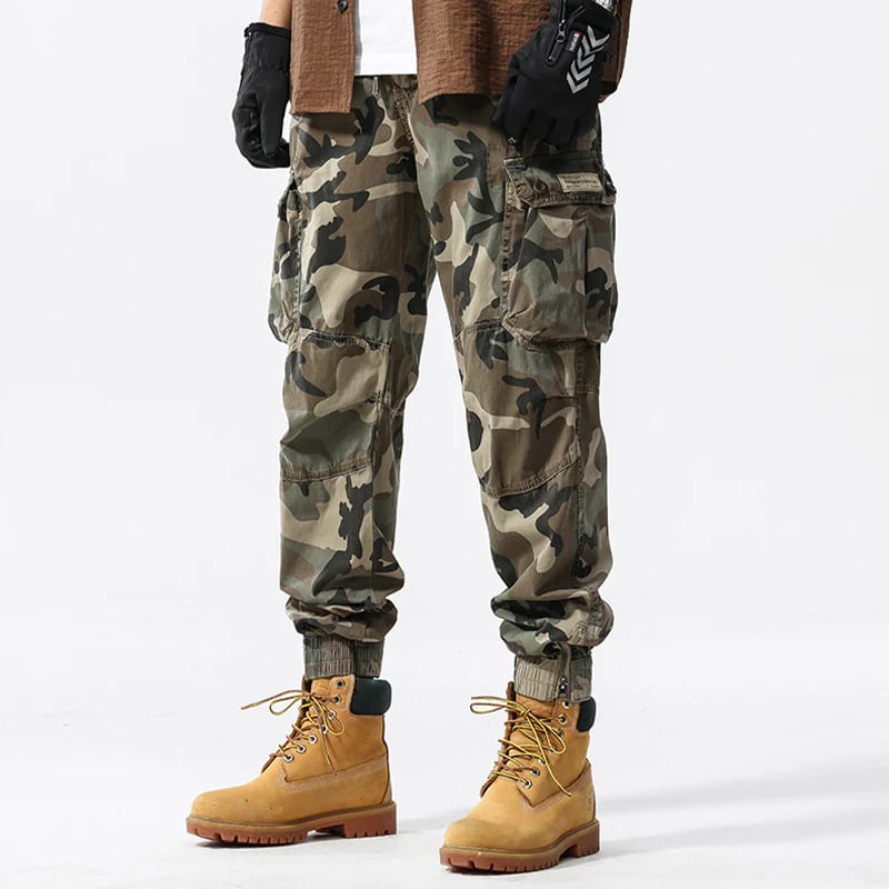 🪖 2026 Sale — Over 52,000 Sold! 🌲 Men's Camouflage Cuffed Casual Cargo Pants – Rugged Jogger Fit 🎒