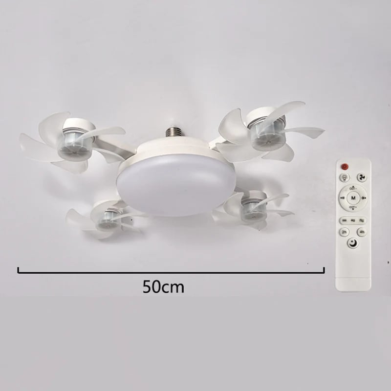 Remote-Controlled LED Ceiling Fan Light