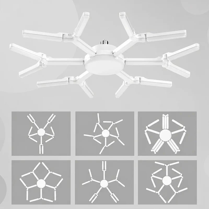Deformable Snowflake LED Garage Light