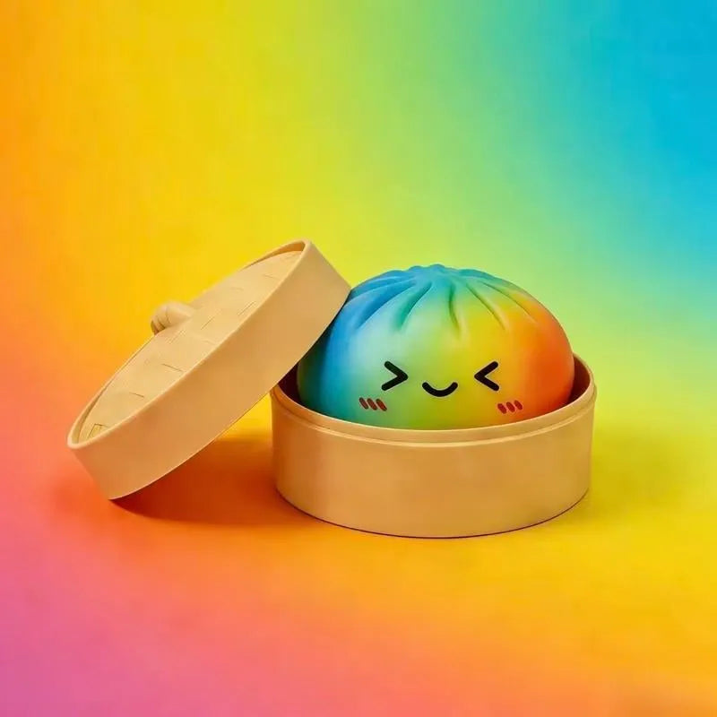 🍔💕Glitter Squishy Bun - Squeeze Away Stress for Instant Calm & Focus