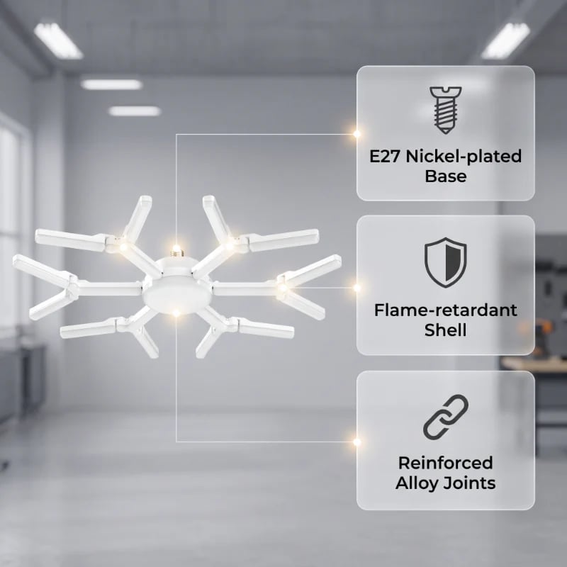 Deformable Snowflake LED Garage Light