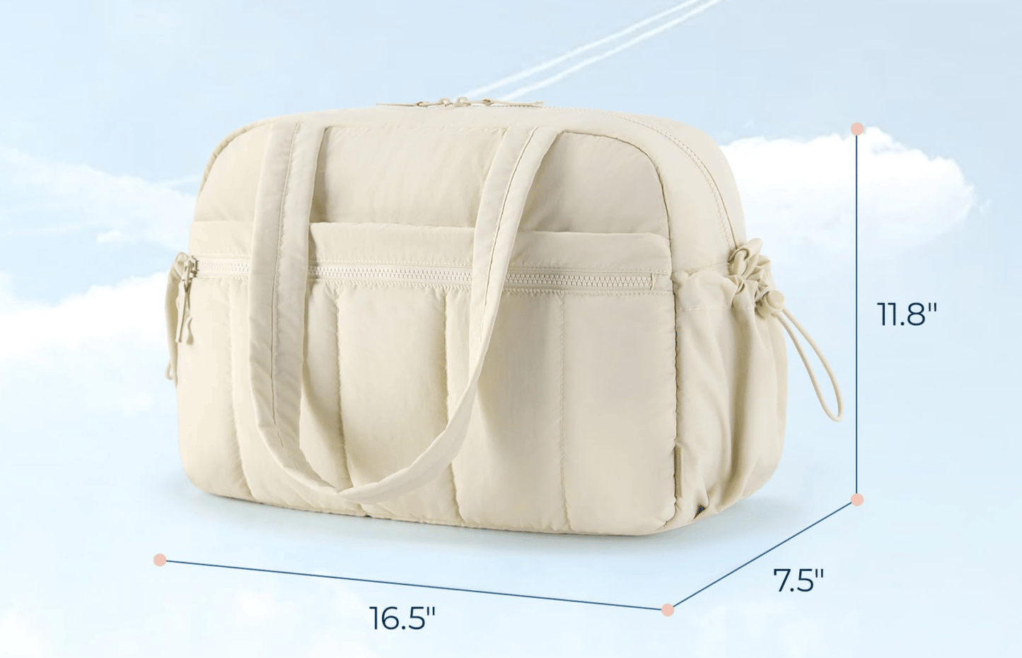 🔥Free Shiping🔥Waterproof Travel Duffel Gym Bag for Women with Wet Pocket | Versatile Carry-On Weekender & Cabin Bag