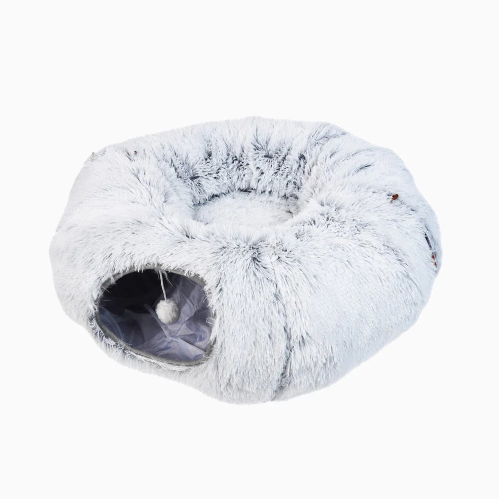 2-in-1 Collapsible Cat Tunnel & Bed: Where Adventure Meets Nap Time