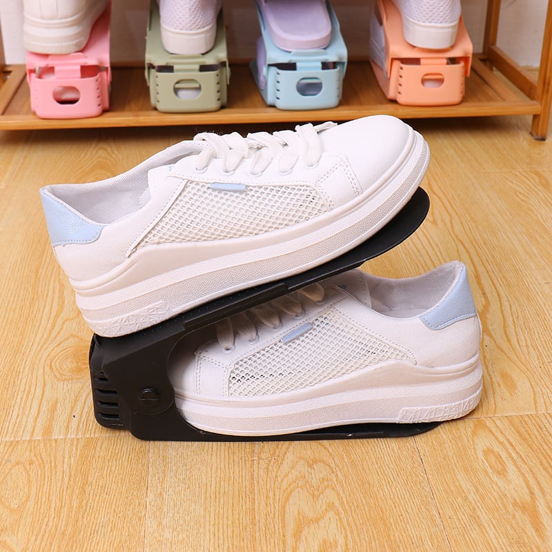 👟Adjustable Double Layer Stack Shoe Holder ,Transform Your Closet!