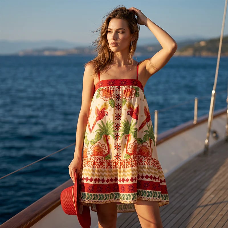 Women's Summer Printed Camisole Dress