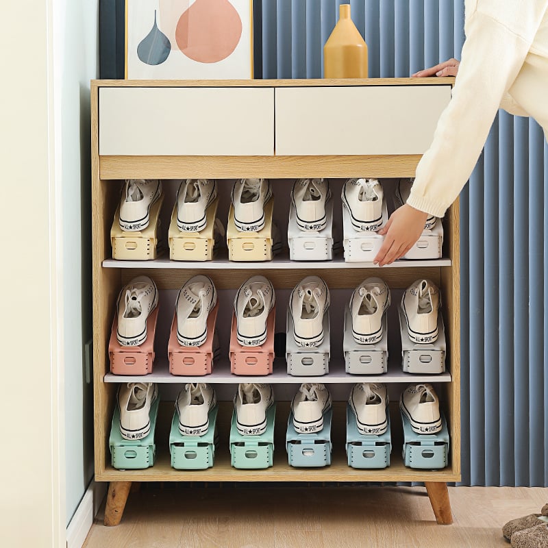 👟Adjustable Double Layer Stack Shoe Holder ,Transform Your Closet!