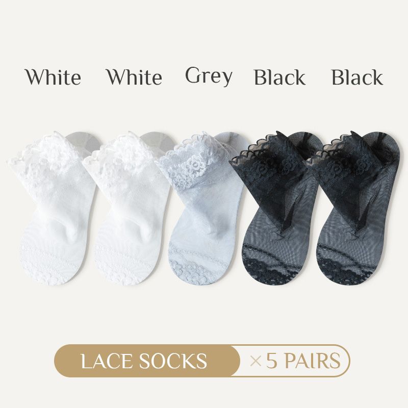 Summer Anti-slip Breathable Lace Socks