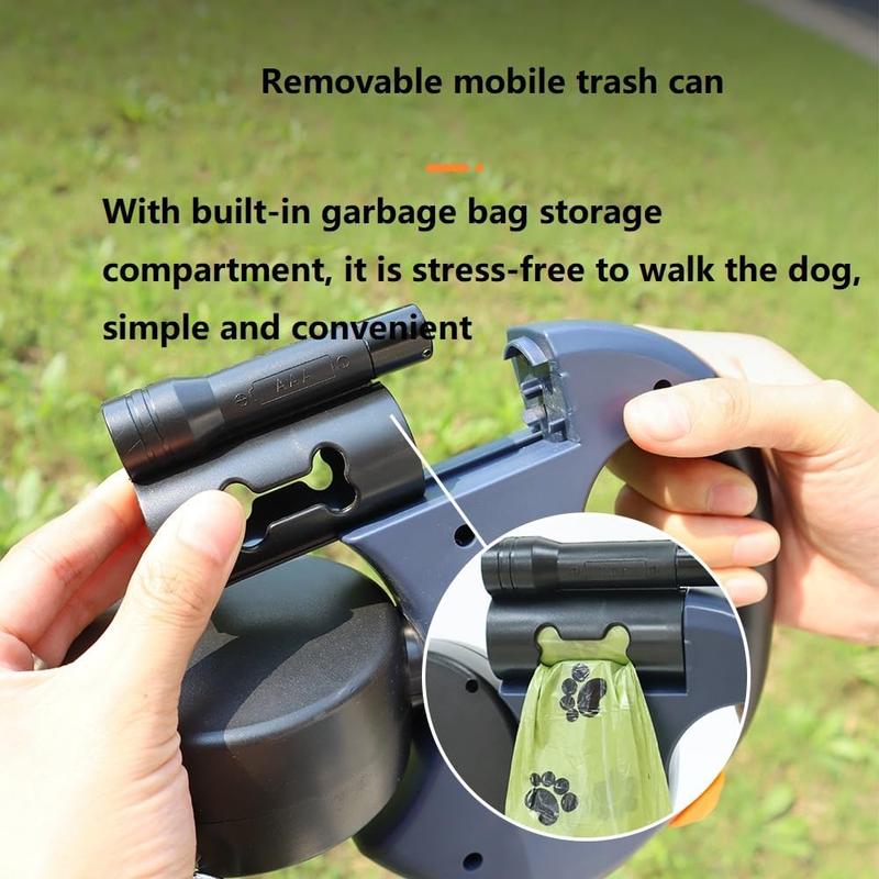 Dual Retractable Dog Leash with 360° Swivel