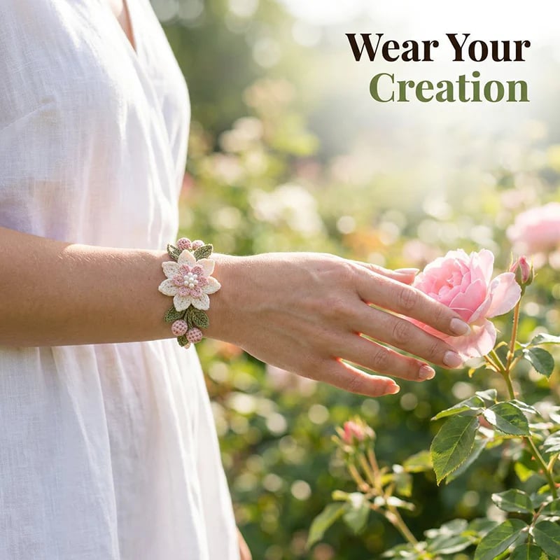 Nature-Inspired DIY Crochet Bracelet Kit