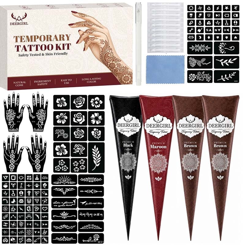 Temporary tattoo hand-painting paste