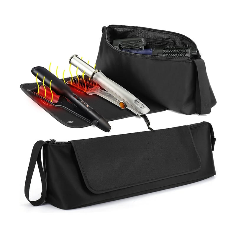 Hair Tools Travel Bag and Heat Resistant Mat