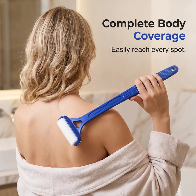 🥳2026 HOT SALE🥳💞50K+ SOLD!🧴✨Long Reach Back Applicator Roller – Smooth glide, curved ergonomic handle. Apply lotion & sunscreen to every spot – no twisting, no stretching! 🌀💪