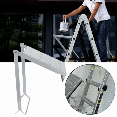Foldable Steel Ladder Platform – Universal Fit for Step Ladders – evaperise