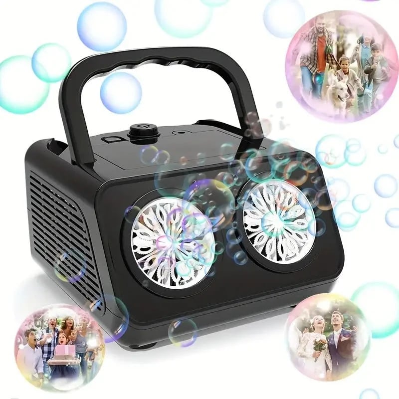 🎈[Handheld Bubble Machine]— Just one press, and the sky is filled with rainbow bubbles! 🫧🌈