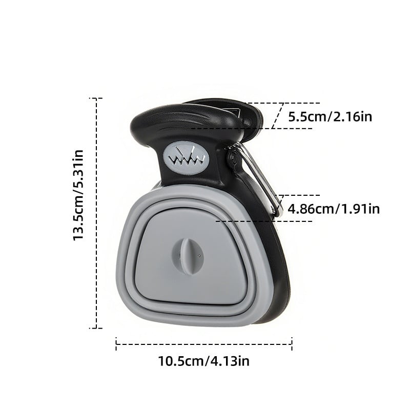 No-Touch Poop Scooper - Foldable wide-mouth pet waste cleaning tool! 🐕