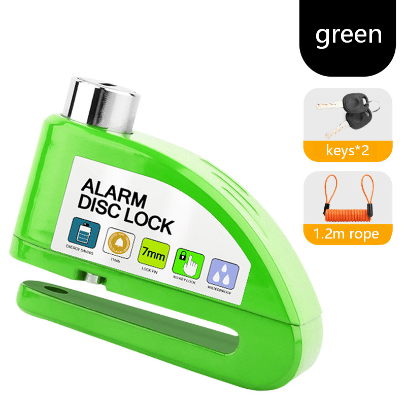 🛡️ Motorcycle Disc Brake Lock Alarm | 110dB Anti-Theft Security