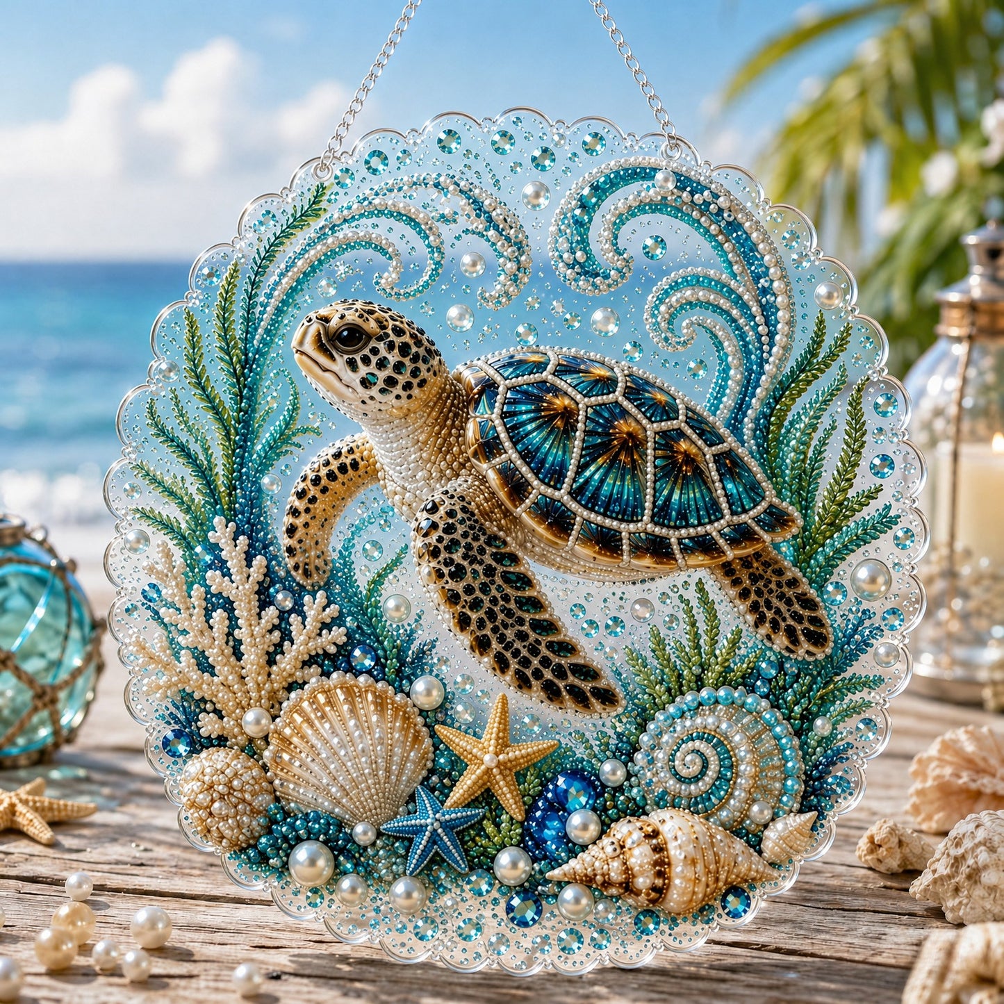 🔥  🌊✨Ocean Pearl Art DIY Hanging Ornament Kit