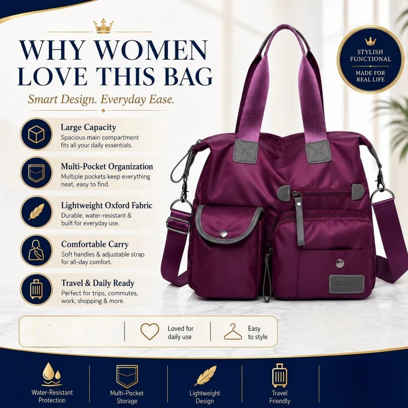 Large Capacity Waterproof Tote Bag for Women