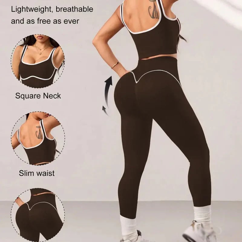 Women's High-Stretch Sports Bra & Leggings Set