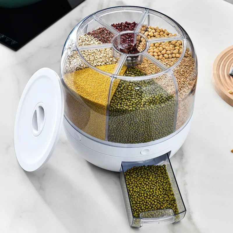 🎁Rotary Large Capacity Grain Storage Container