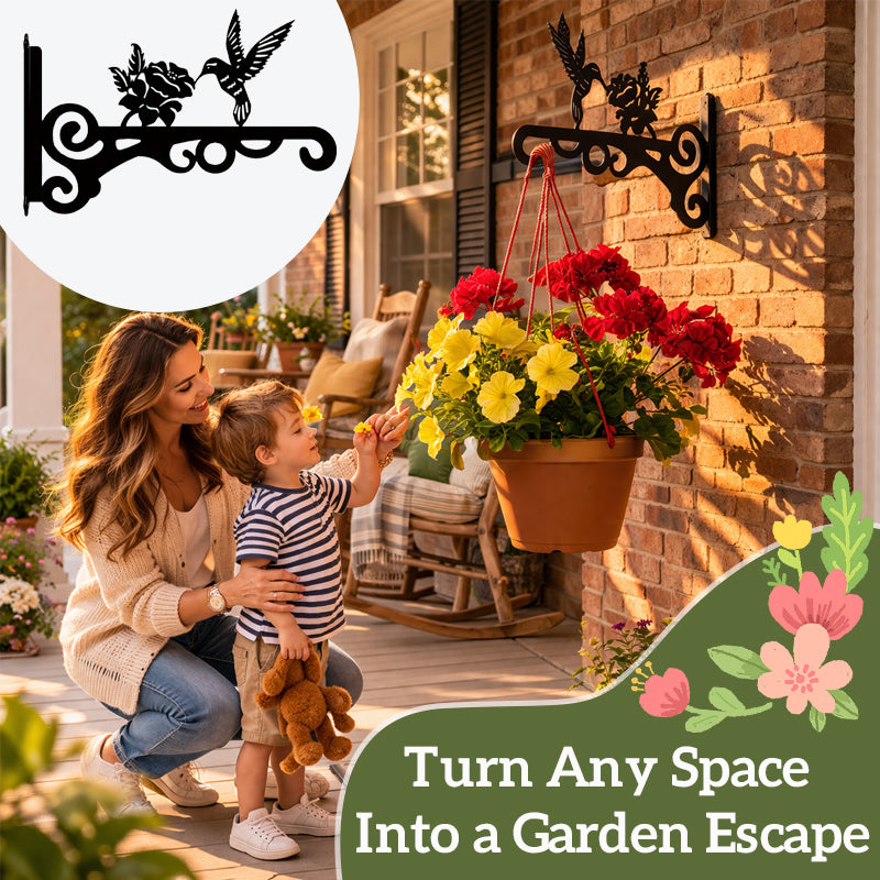 ✨-🐦 Hummingbird Hanging Plant Basket — A Touch of Nature  Charm