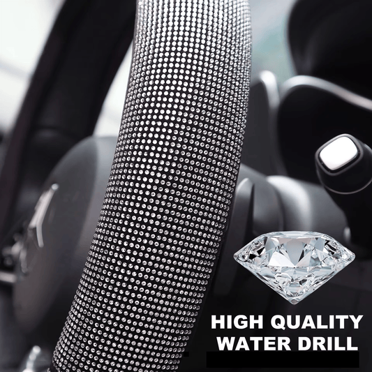 💖Bling Rhinestone Diamond Car Steering Protection