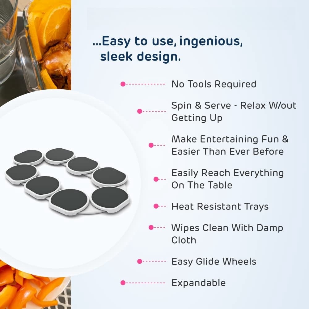 🌟Most Popular✨turntable for rectangular long and oblong tables