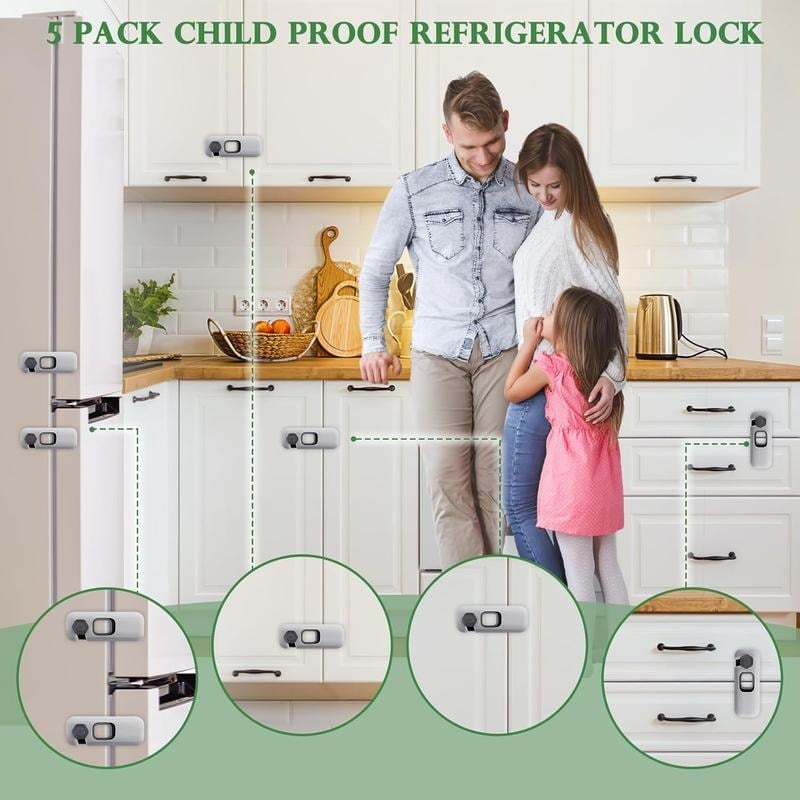 Child protection - Cabinet and refrigerator safety locks