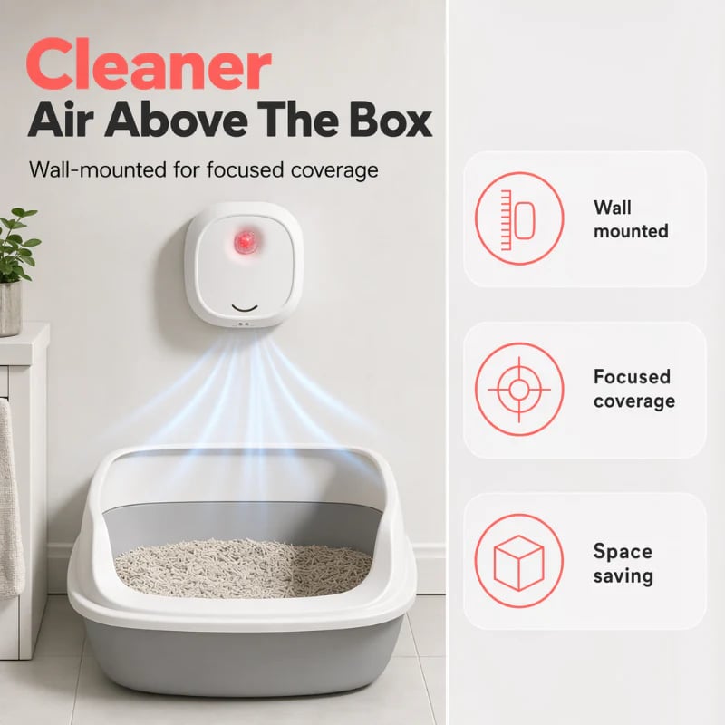 🔥Limited Time 49% OFF! 🌬️Say goodbye to unpleasant odors with it! Smart Quiet Pet Odor Eliminator
