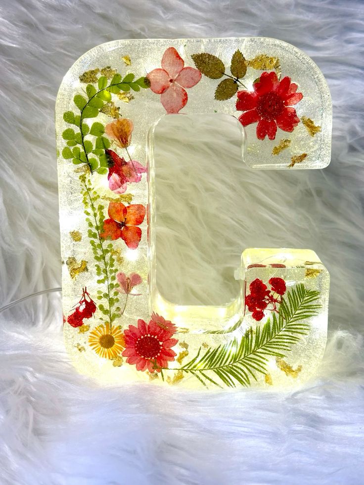 🔥Valentine's Day Hot Sale🎁 Handmade Floral Night Light🎉