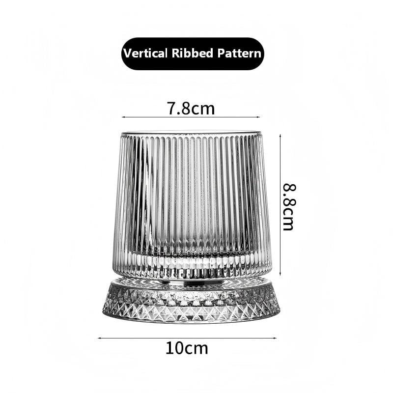🔥Luxury 360° Spinning Crystal Glass