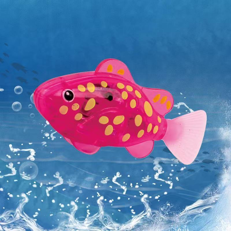 4Pcs Induction Activated | LED Light Up | Auto-Swimming Bath Toy
