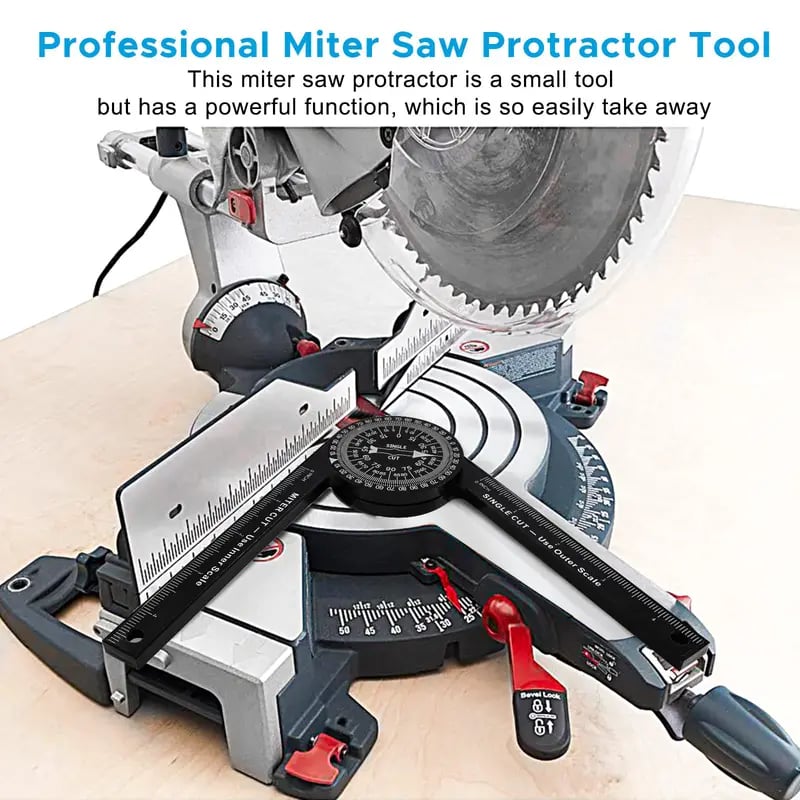 📏 7-Inch Aluminum Miter Saw Protractor | Precision Angle Finder