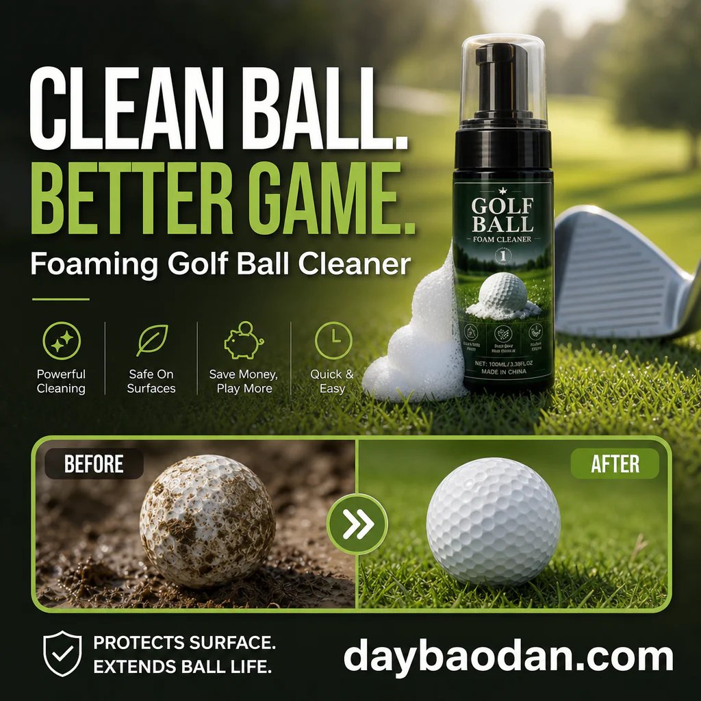 🔥Super sale!Portable Golf Ball Foaming Cleaner