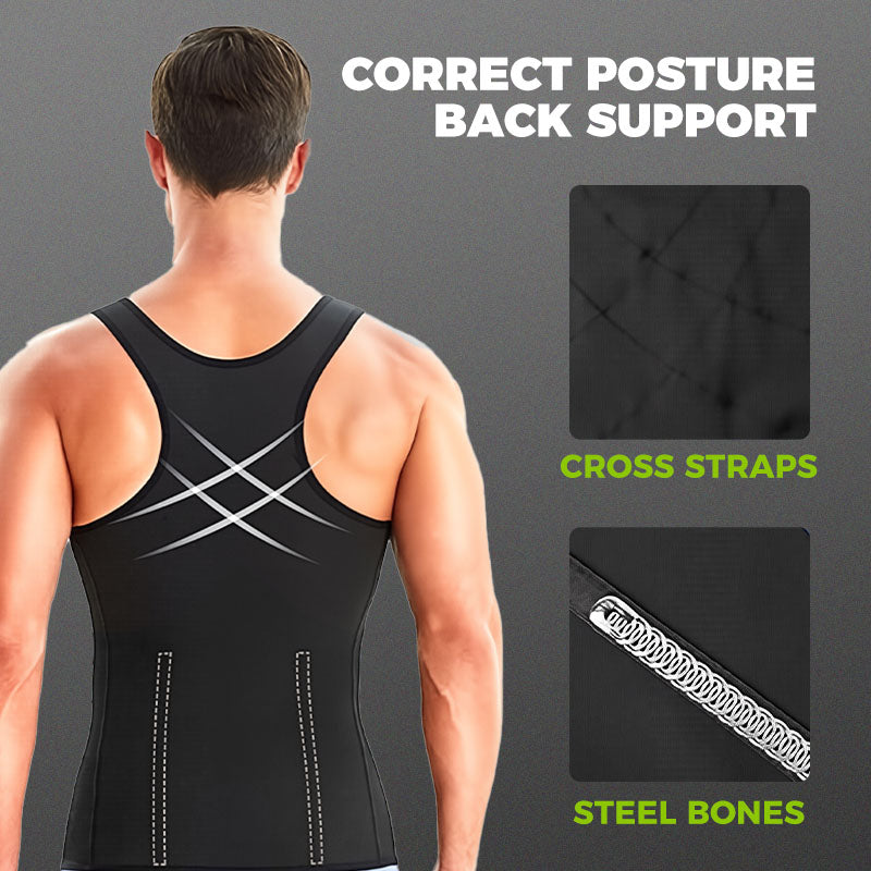 👑✨Men's Zip-Up Waist Trainer Vest